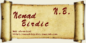 Nenad Birdić vizit kartica